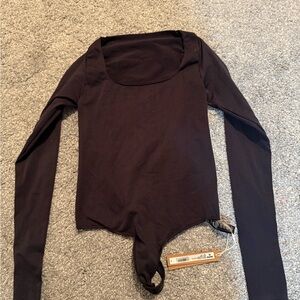 SKIMS Classic Black Long Sleeve Bodysuit